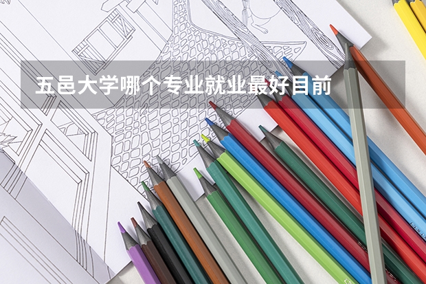 五邑大学哪个专业就业最好目前