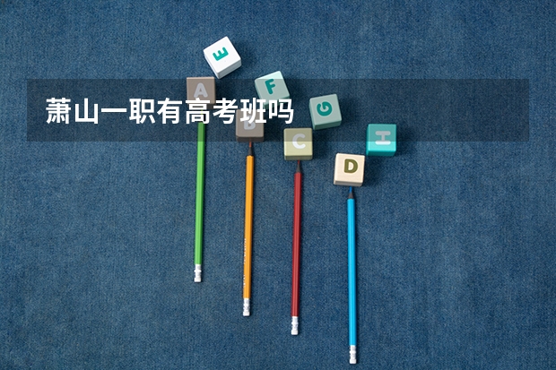 萧山一职有高考班吗